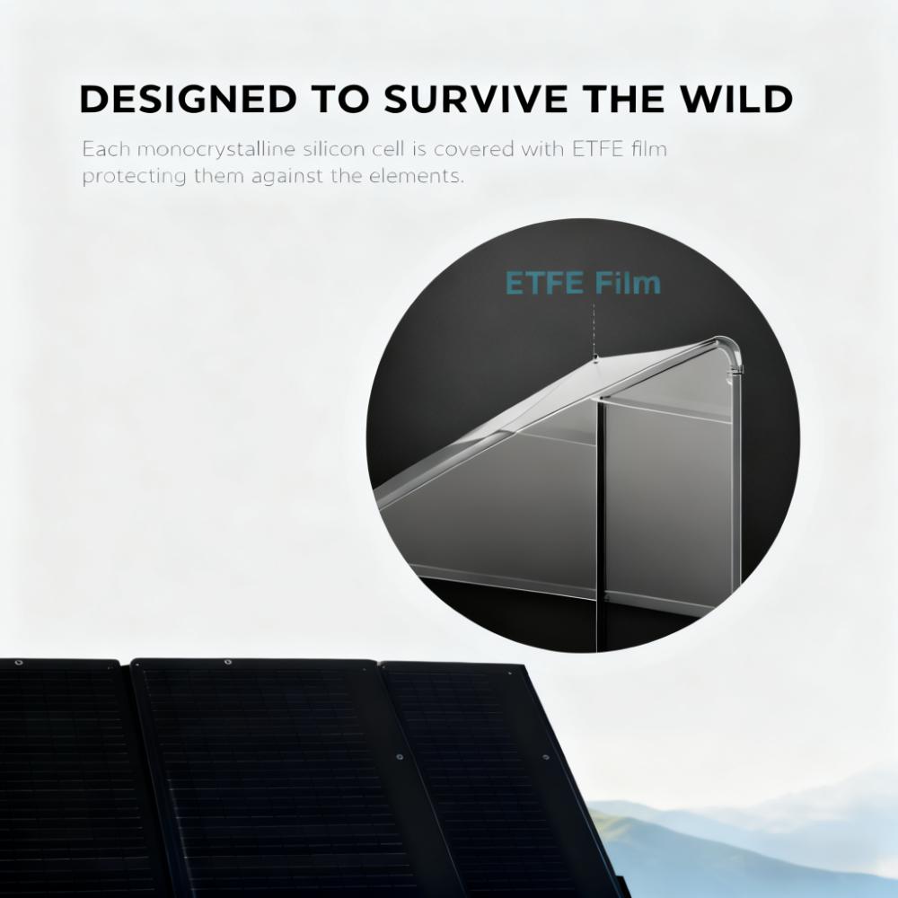 400W Portable Weatherproof Solar Panel for Outdoor Use