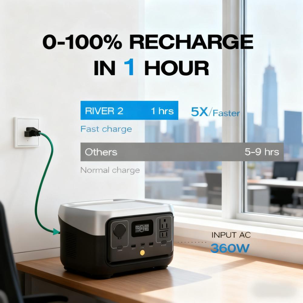 High-Efficiency Portable Power Station for All Scenarios