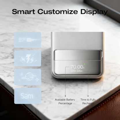 65W Fast-Charging Magnetic Wireless Power Bank with Stand